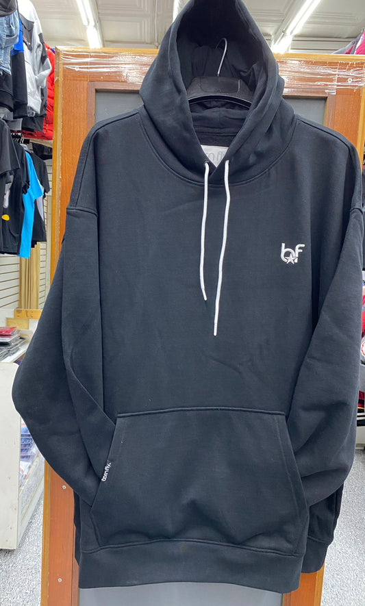 Loose-fit sweatshirt hoodie Black